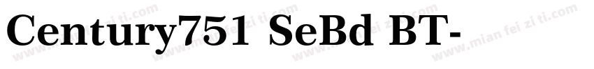 Century751 SeBd BT字体转换